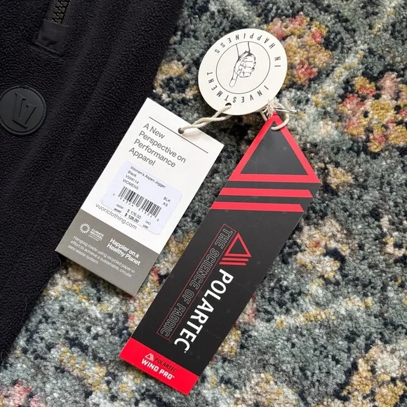 NWT Vuori Aspen Polartec Fleece Joggers #VW4114 Black Sz XS - Picture 9 of 12